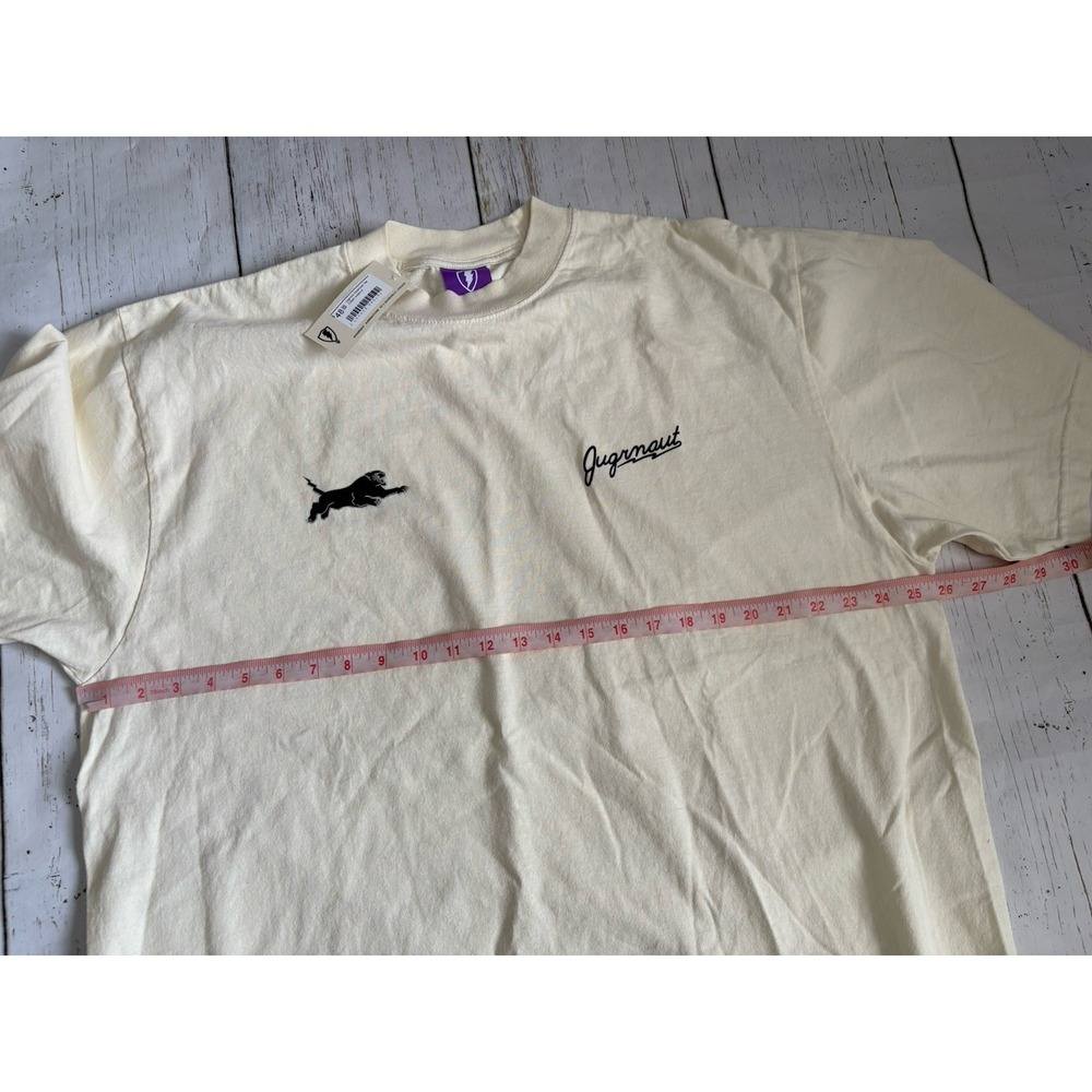 Jugrnaut Chicago Panther Tshirt XL Can't Stop Won't Stop NWT Cream - Picture 7 of 8